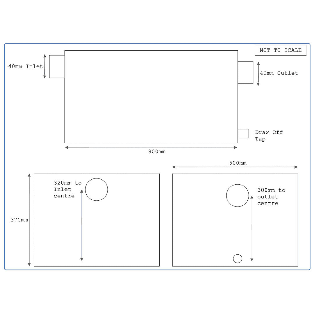 110 Litre Grease Trap - Stainless Steel - 26KG - Fat Separator