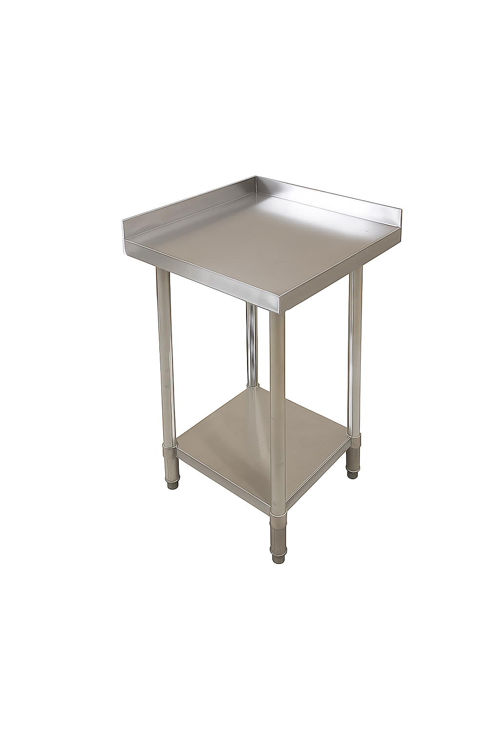 Corner Stainless Steel Table 600x600mm