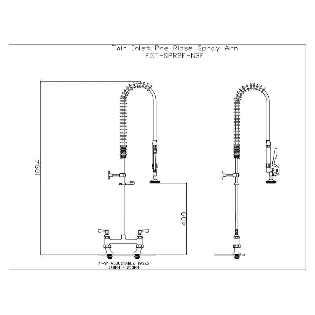 Commercial Pre Rinse Spray Arm
