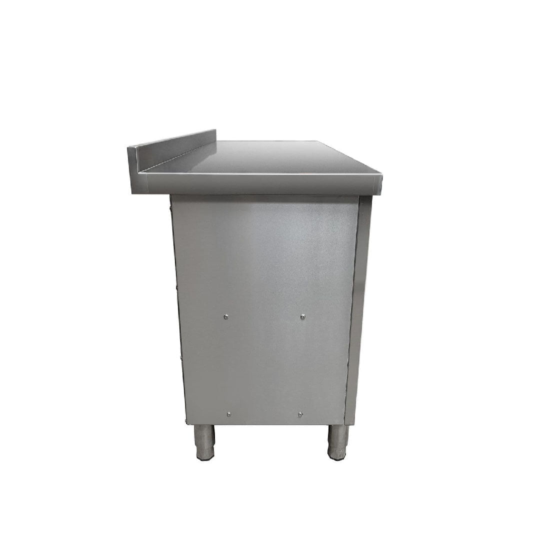 Commercial Single Bowl Sink Cupboard - 1000x600mm - Left Hand Drainer - Catering Taps