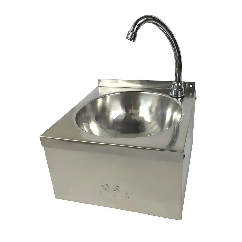 Knee Operated Hand Wash Sink - Front Push Panel