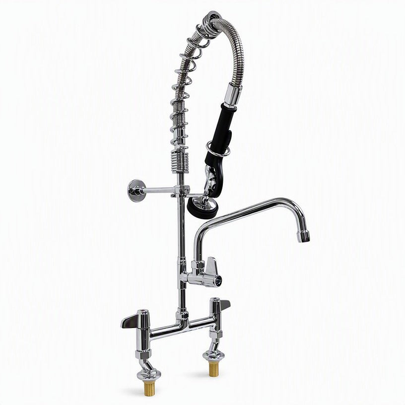 Mini Commercial Pre-Rinse Spray Arm with Bowl Filler – Twin Inlet – 630mm