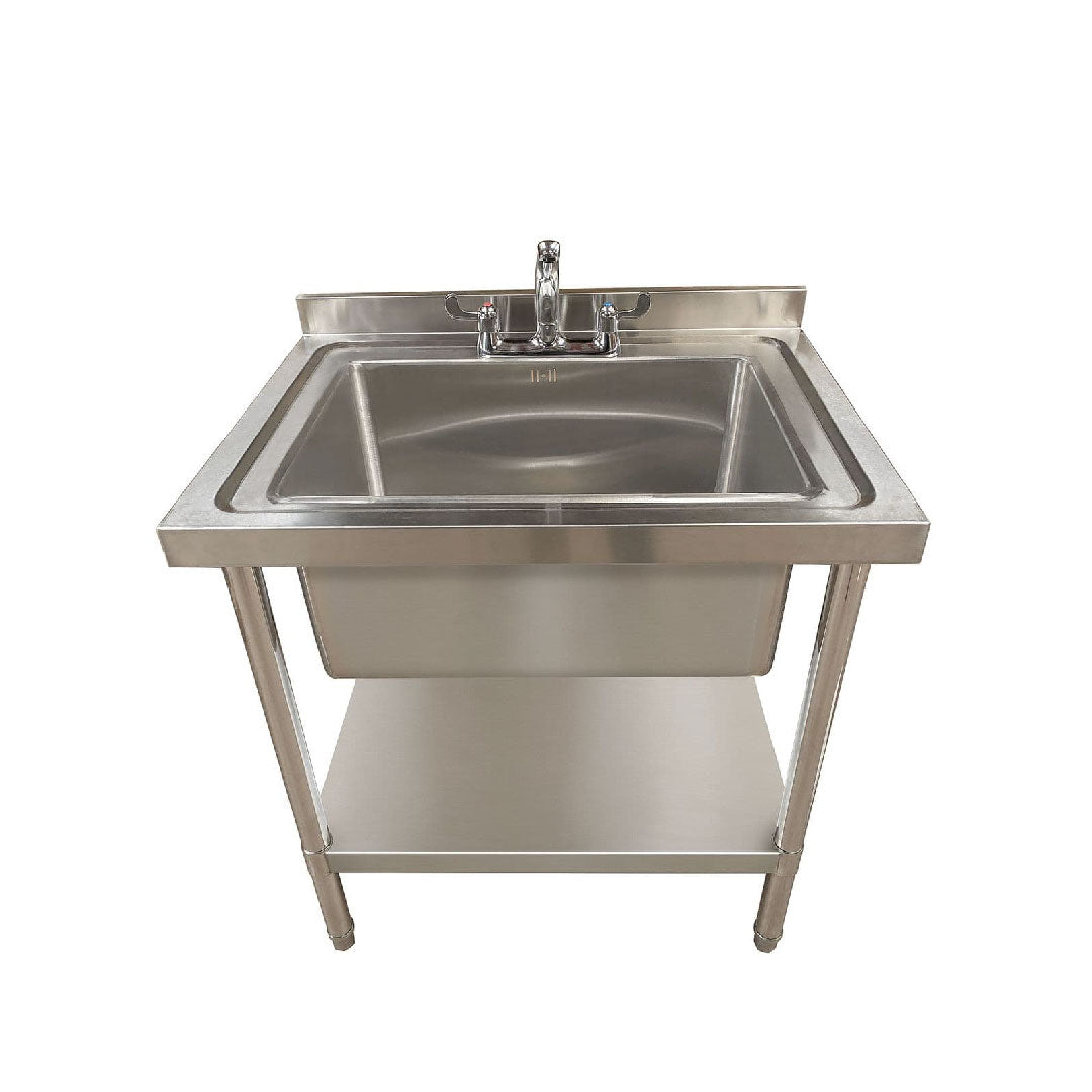 Single Bowl 800x600x900mm Commercial Catering Sink