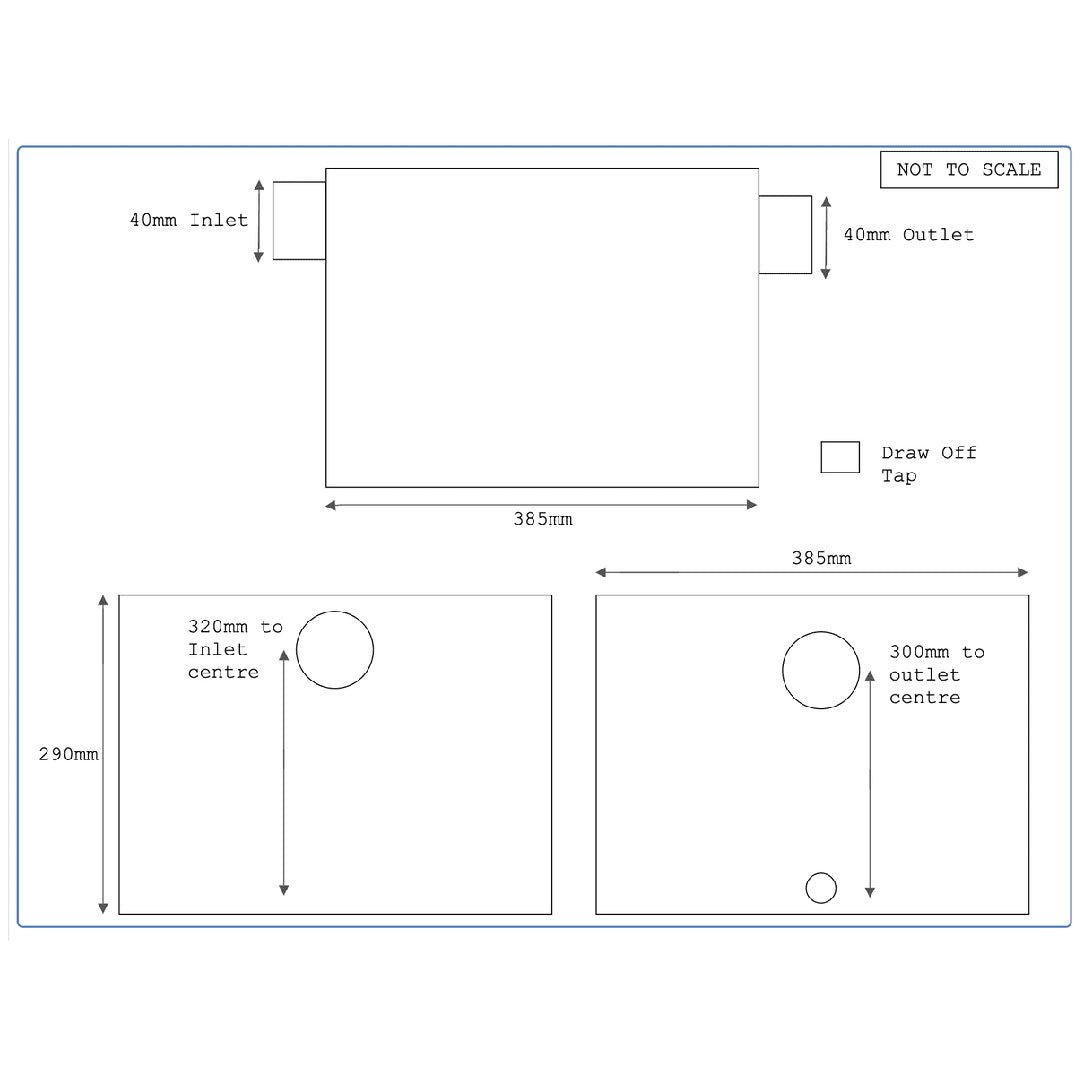 Stainless Steel 9KG - 36 Litre Grease Trap - Fat Separator - Catering Taps