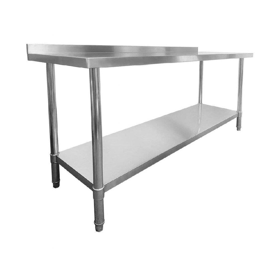 Stainless Steel Wall Prep Table - 1800x600x900mm