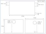 120 Litre Grease Trap - Stainless Steel  - 26KG - Fat Separator