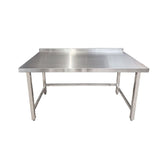 1400x700x900mm Stainless Steel Wall Prep Table Full Void - Catering Taps