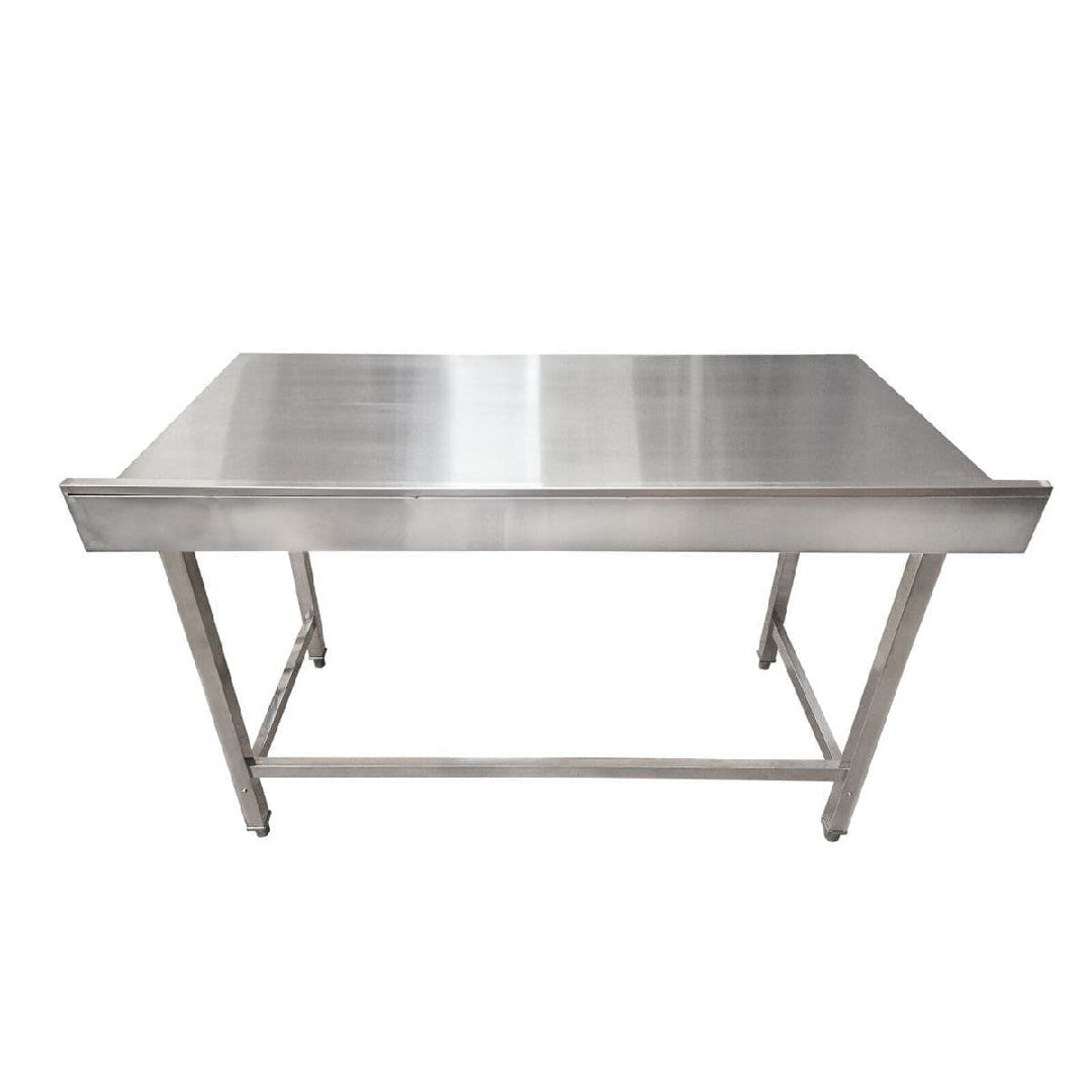 1400x700x900mm Stainless Steel Wall Prep Table Full Void - Catering Taps
