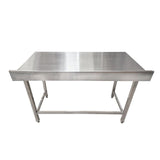 1400x700x900mm Stainless Steel Wall Prep Table Full Void - Catering Taps