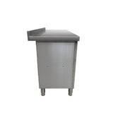 Commercial Double Bowl Sink Cupboard - 1800x600mm - Left Hand Drainer - Catering Taps