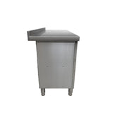 Commercial Double Bowl Sink Cupboard - 1800x600mm  - Left Hand Drainer