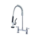 Commercial Mini Twin Inlet Pre Rinse Spray Arm Tap - Catering Taps