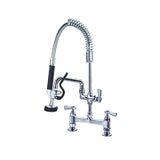 Commercial Mini Twin Inlet Pre Rinse Spray Arm With Bowl Filler Tap - Catering Taps