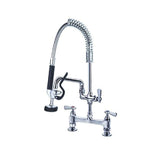 Commercial Mini Twin Inlet Pre Rinse Spray Arm With Bowl Filler Tap
