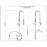 Commercial Pre Rinse Spray Arm With Bowl Filler Tap