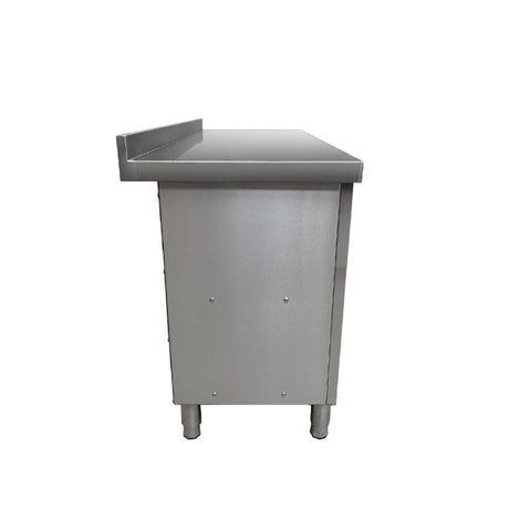 Commercial Single Bowl Sink Cupboard - 1200x600mm - Left Hand Drainer - Catering Taps