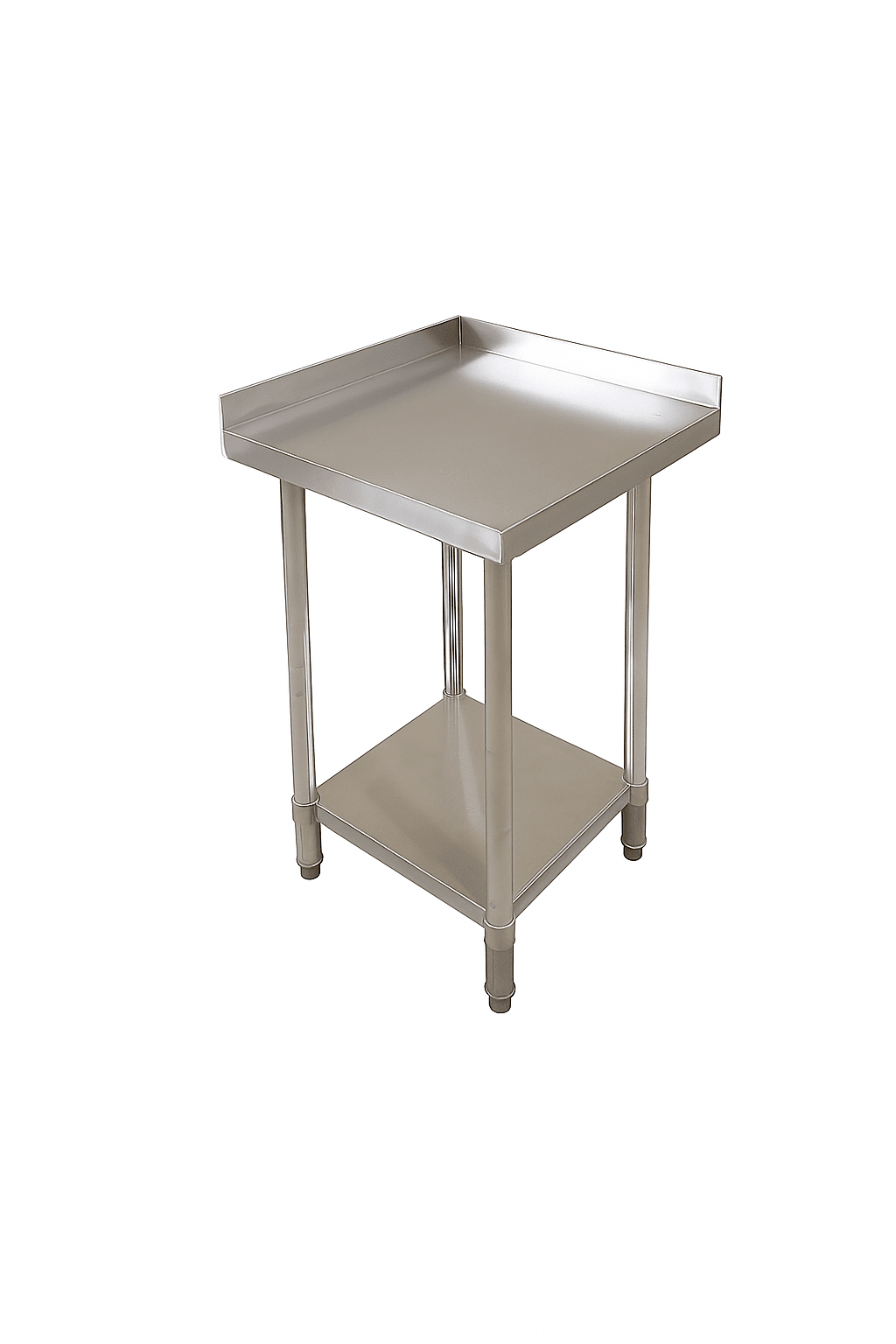 Corner Stainless Steel Table 600x600mm - Catering Taps
