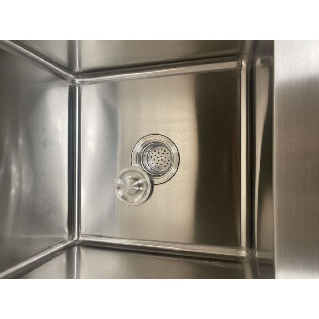 Double Bowl Commercial Catering Sink - 1800x600x900mm - Right Hand Drainer