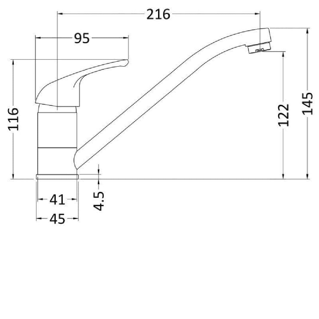 Monobloc Sink Mixer - Catering Taps