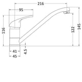 Monobloc Sink Mixer - Catering Taps