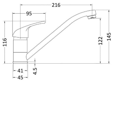 Monobloc Sink Mixer - Catering Taps
