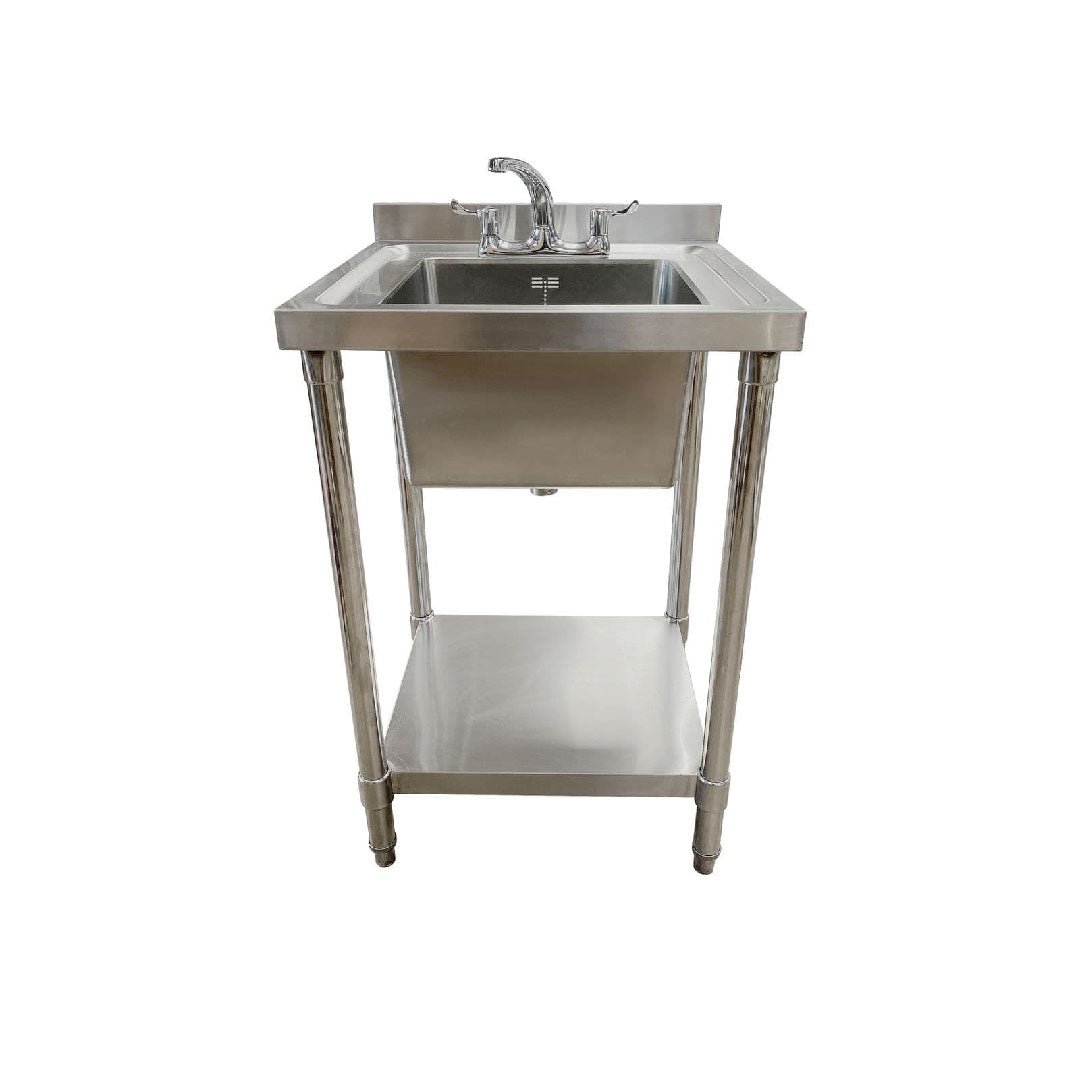 Single Bowl 600x600x900mm Commercial Catering Sink - Catering Taps