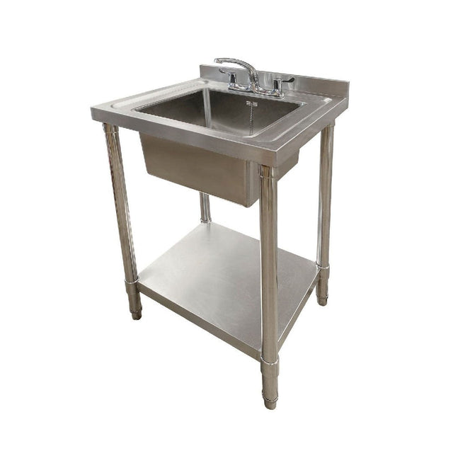 Single Bowl 600x600x900mm Commercial Catering Sink - Catering Taps