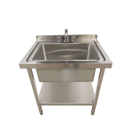 Single Bowl 800x600x900mm Commercial Catering Sink - Catering Taps