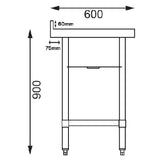 Single Bowl Commercial Catering Sink - 1000x600x900mm - Left Hand Drainer - Catering Taps