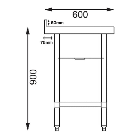 Single Bowl Commercial Catering Sink - 1200x600x900mm - Left Hand Drainer - Catering Taps