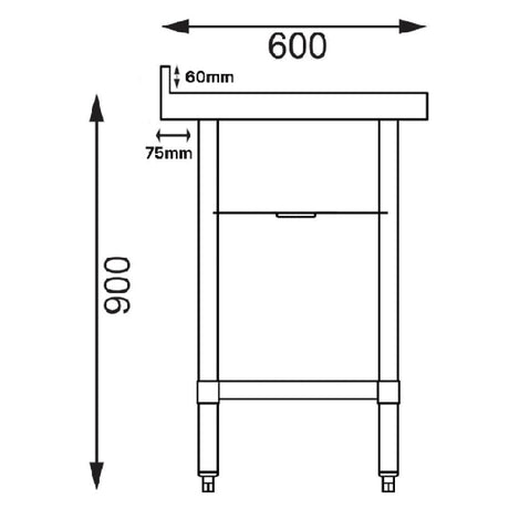 Single Bowl Commercial Catering Sink - 1200x600x900mm - Right Hand Drainer - Catering Taps