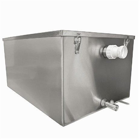 Stainless Steel 20KG - 105 Litre Grease Trap - Fat Separator - Catering Taps