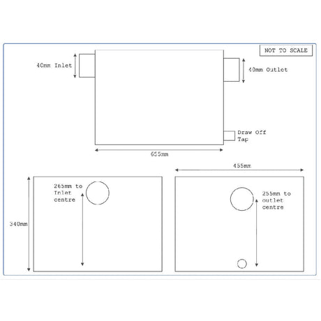 Stainless Steel 20KG - 105 Litre Grease Trap - Fat Separator - Catering Taps