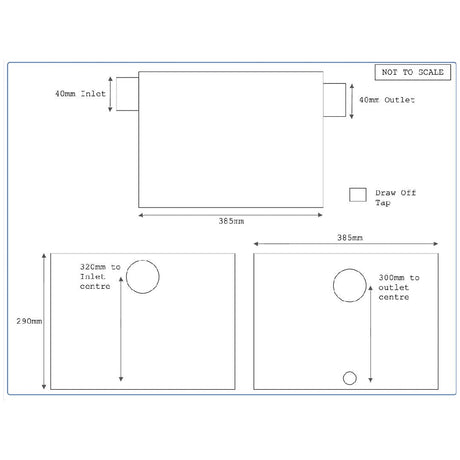 Stainless Steel 9KG - 36 Litre Grease Trap - Fat Separator - Catering Taps