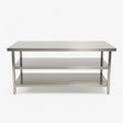 Stainless Steel Centre Table - 1800x800x900mm - 2 Shelves - Catering Taps