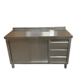 Stainless Steel Cupboard With Drawers - 1500x600mm - Catering Taps