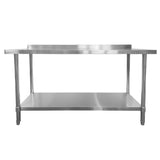 Stainless Steel Wall Prep Table - 1500x600x900mm