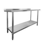Stainless Steel Wall Prep Table - 1500x700x900mm - Catering Taps