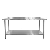 Stainless Steel Wall Prep Table - 1800x600x900mm